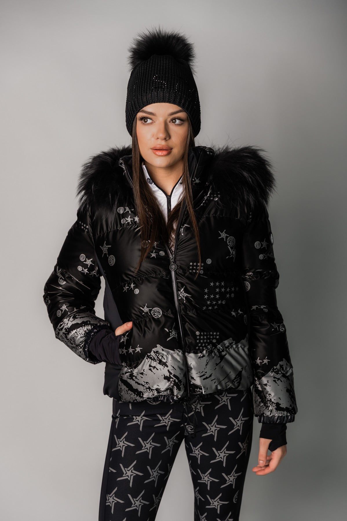 Women's Ski Jacket with Fur Sweden