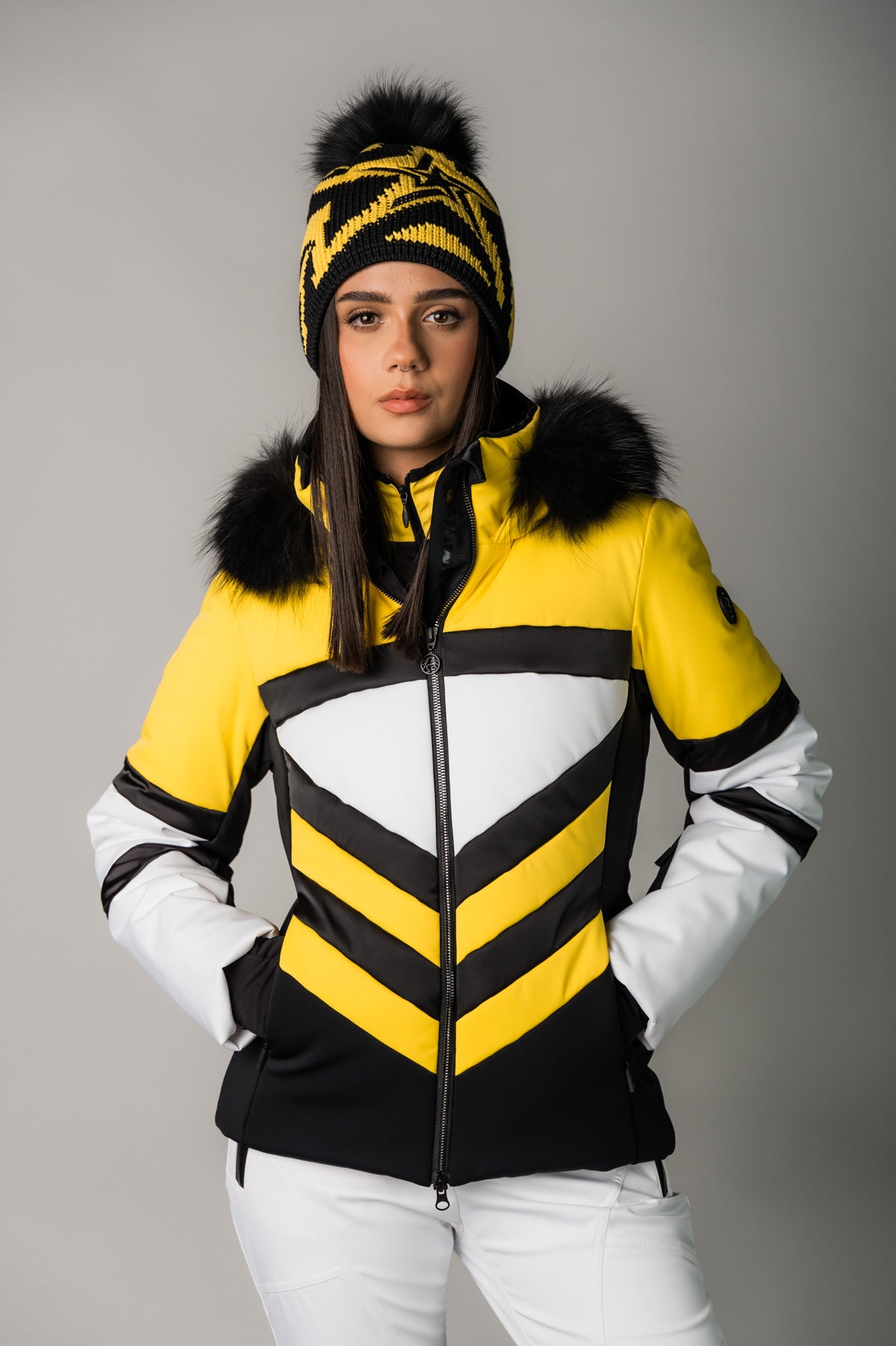 Women's Ski Jacket With Fur Ohio Sd