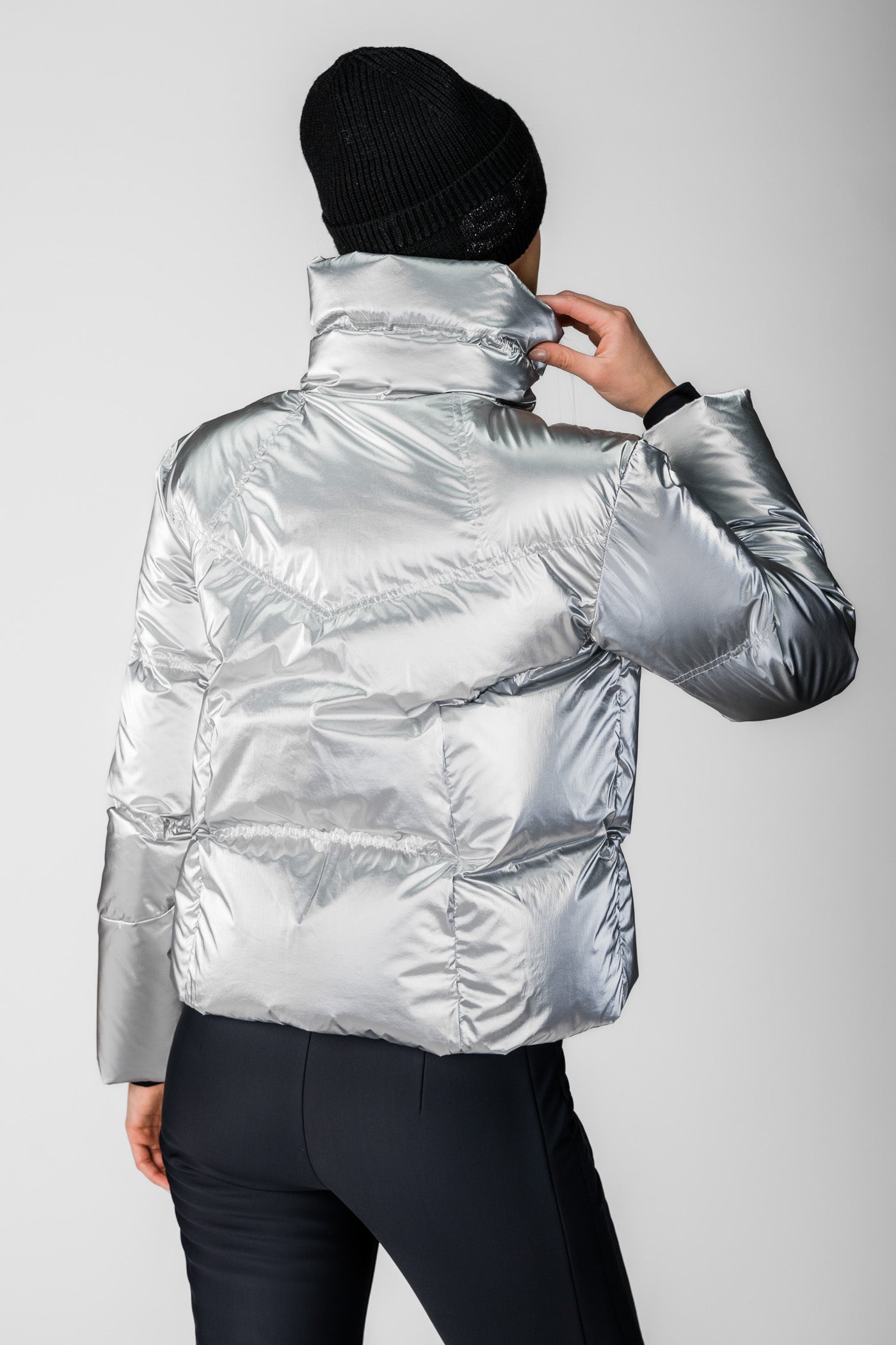 Srebrna puchowa kurtka Positano CH o.K.