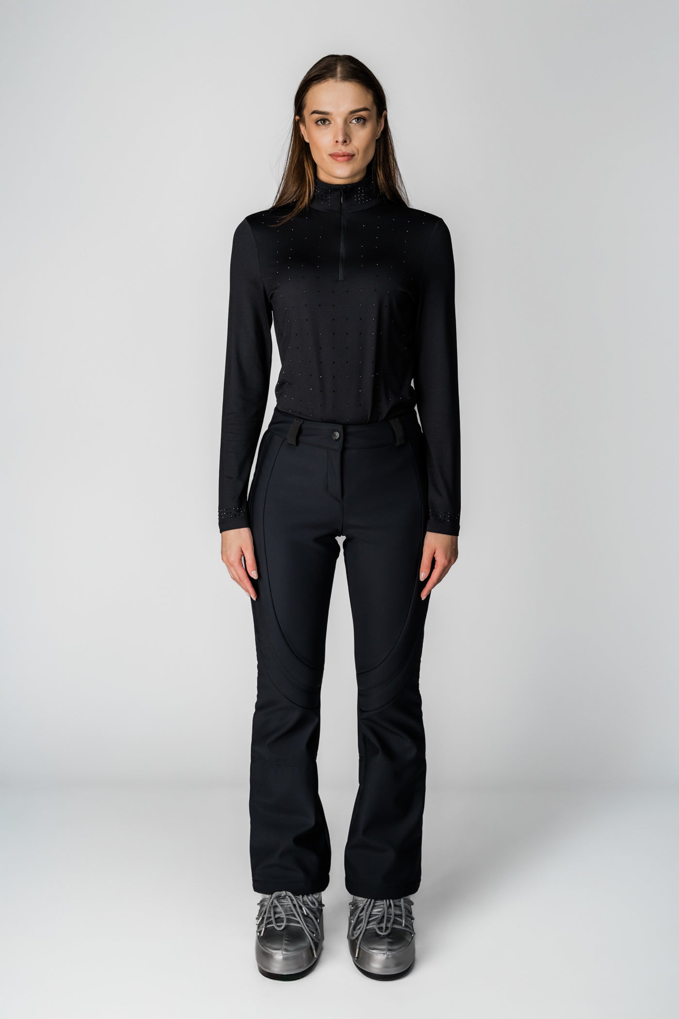 Czarne spodnie narciarskie Luzern CH