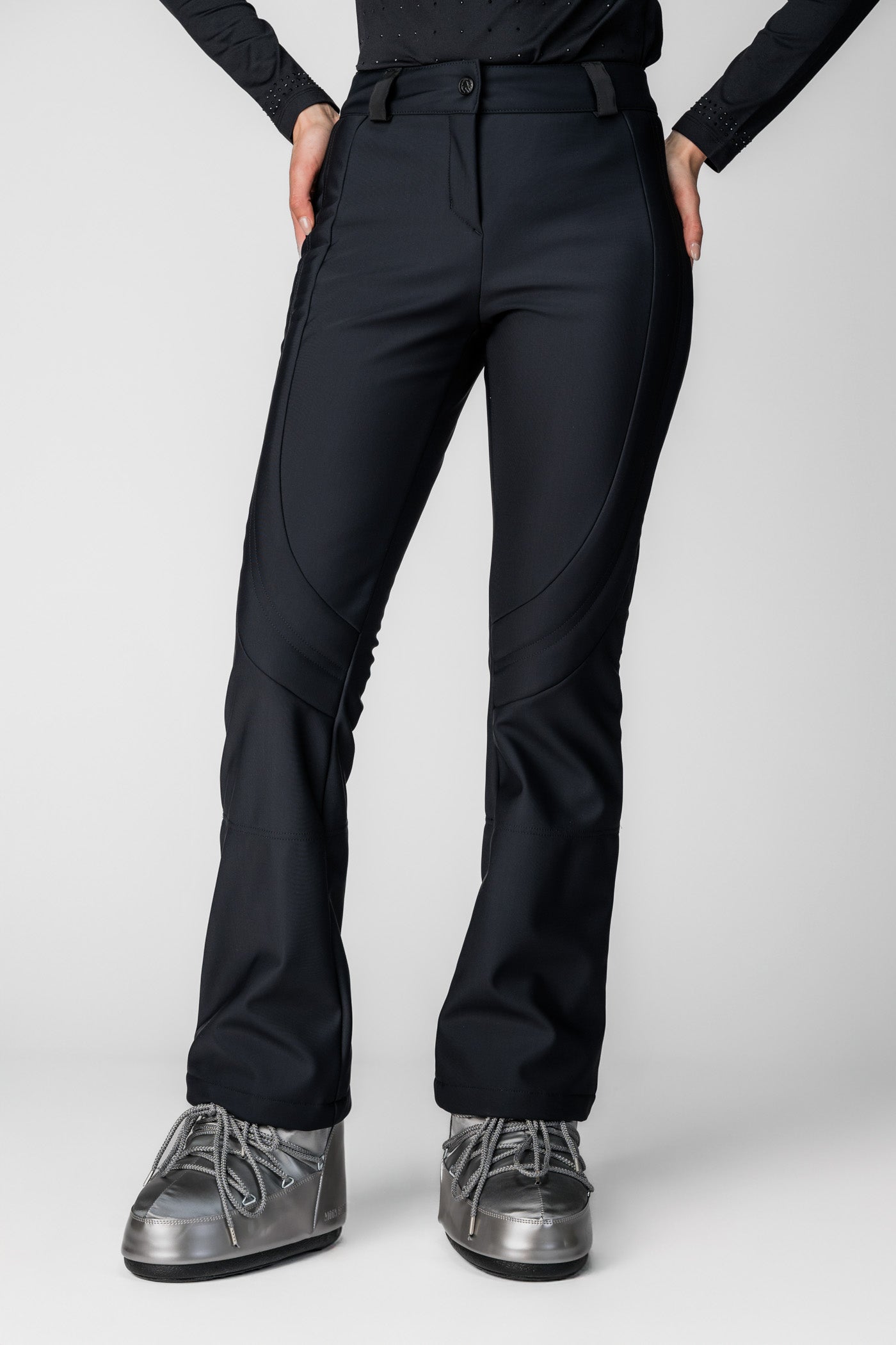 Czarne spodnie narciarskie Luzern CH