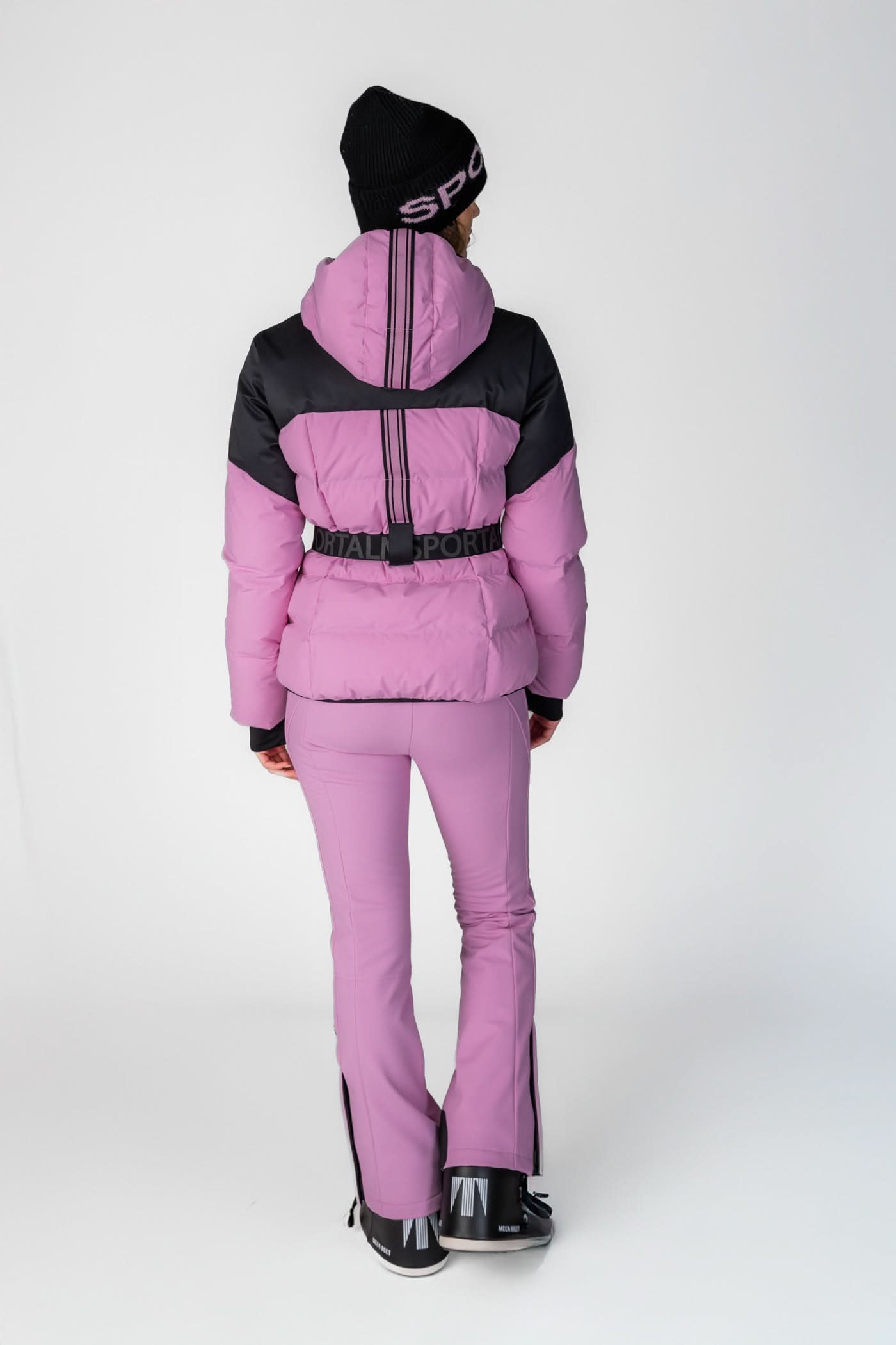 Pink Ski Jacket with Belt Pitsburg NE mK