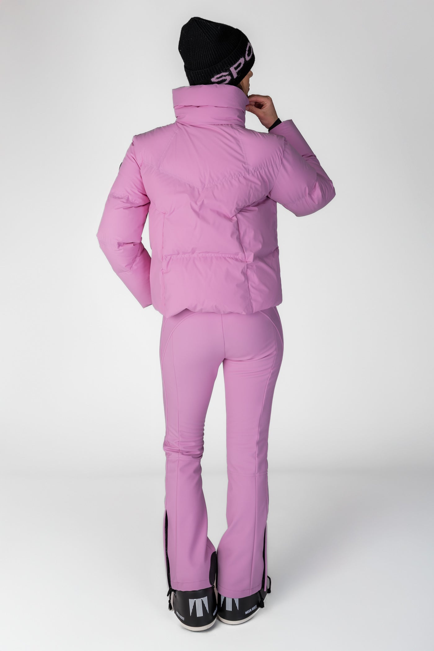 Różowa puchowa kurtka narciarska Luni NE o.K.