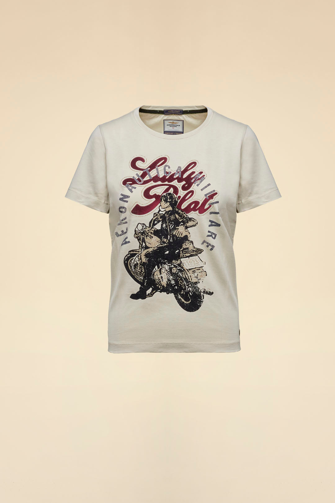 Beżowy T-shirt Pilotessa