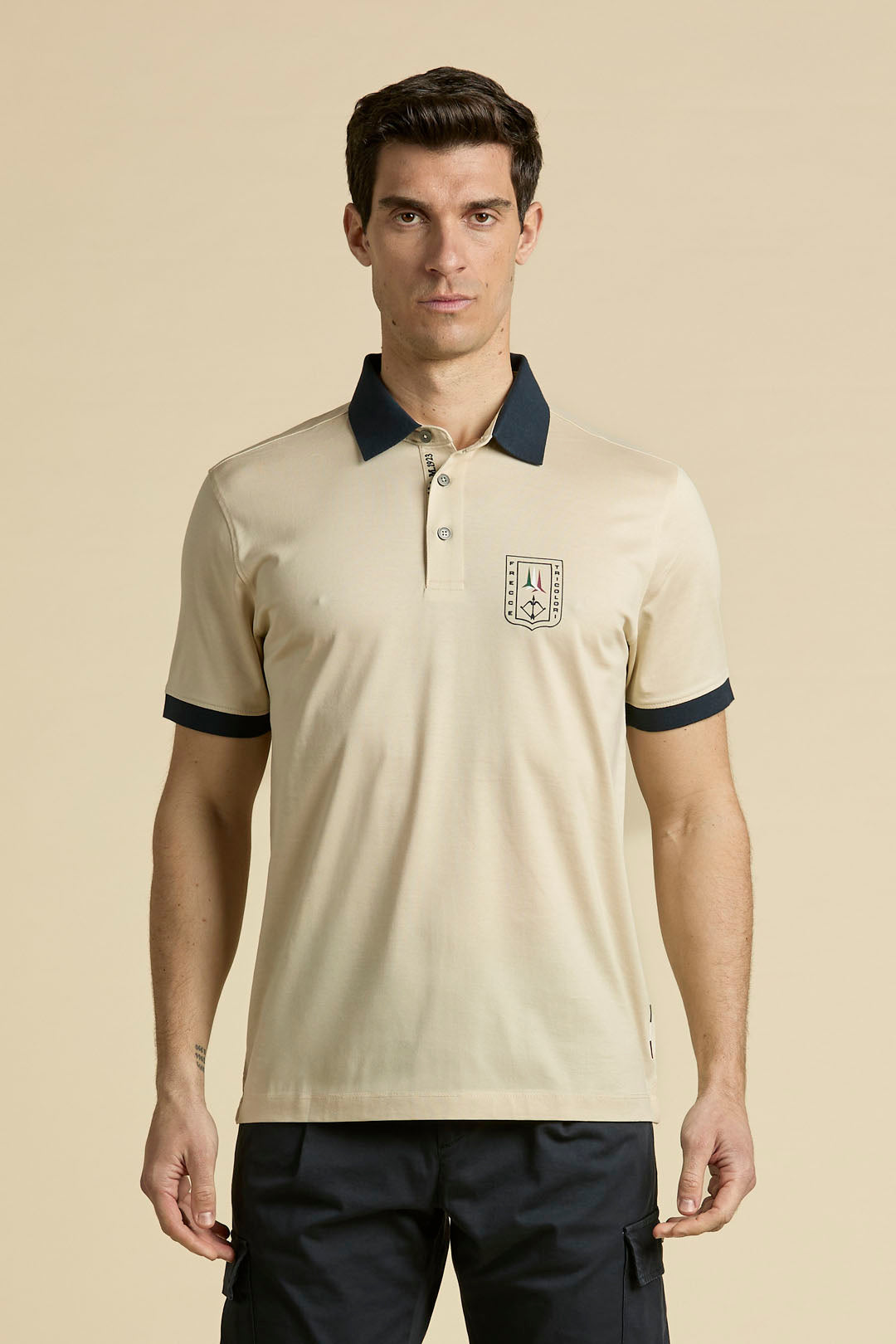 Polo Frecce Tricolori z merceryzowanej bawełny