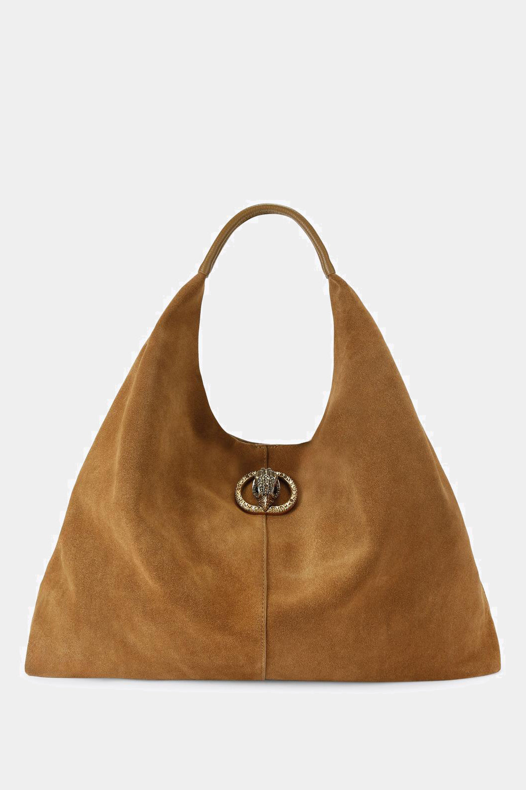 Brązowa skórzana torebka Chelsea Lg Slouch Hobo