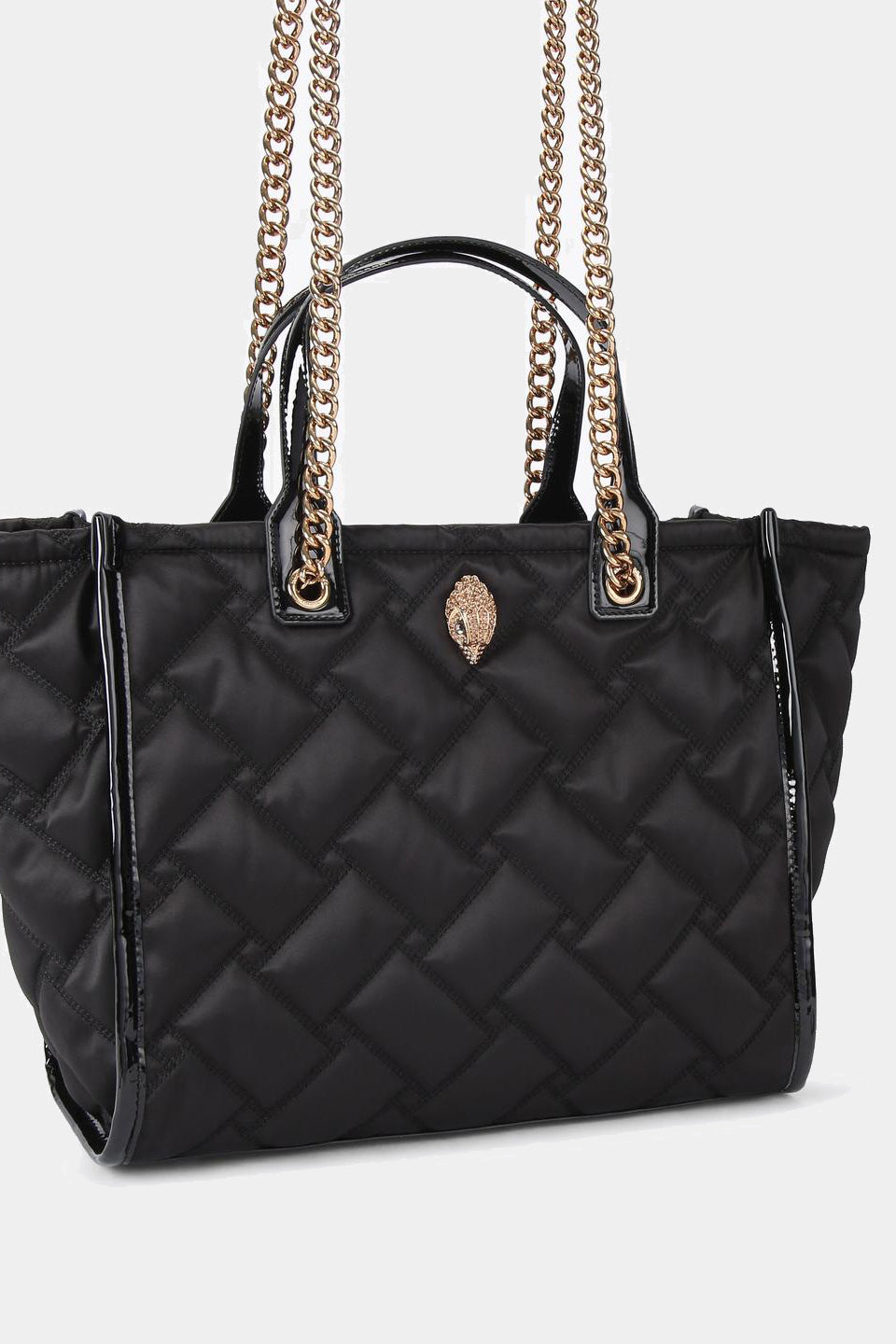 Czarna pikowana torebka Hoxton Shopper