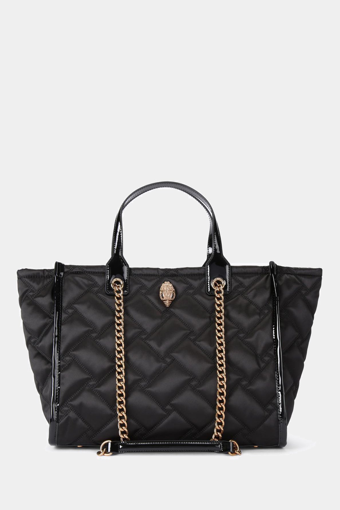 Czarna pikowana torebka Hoxton Shopper