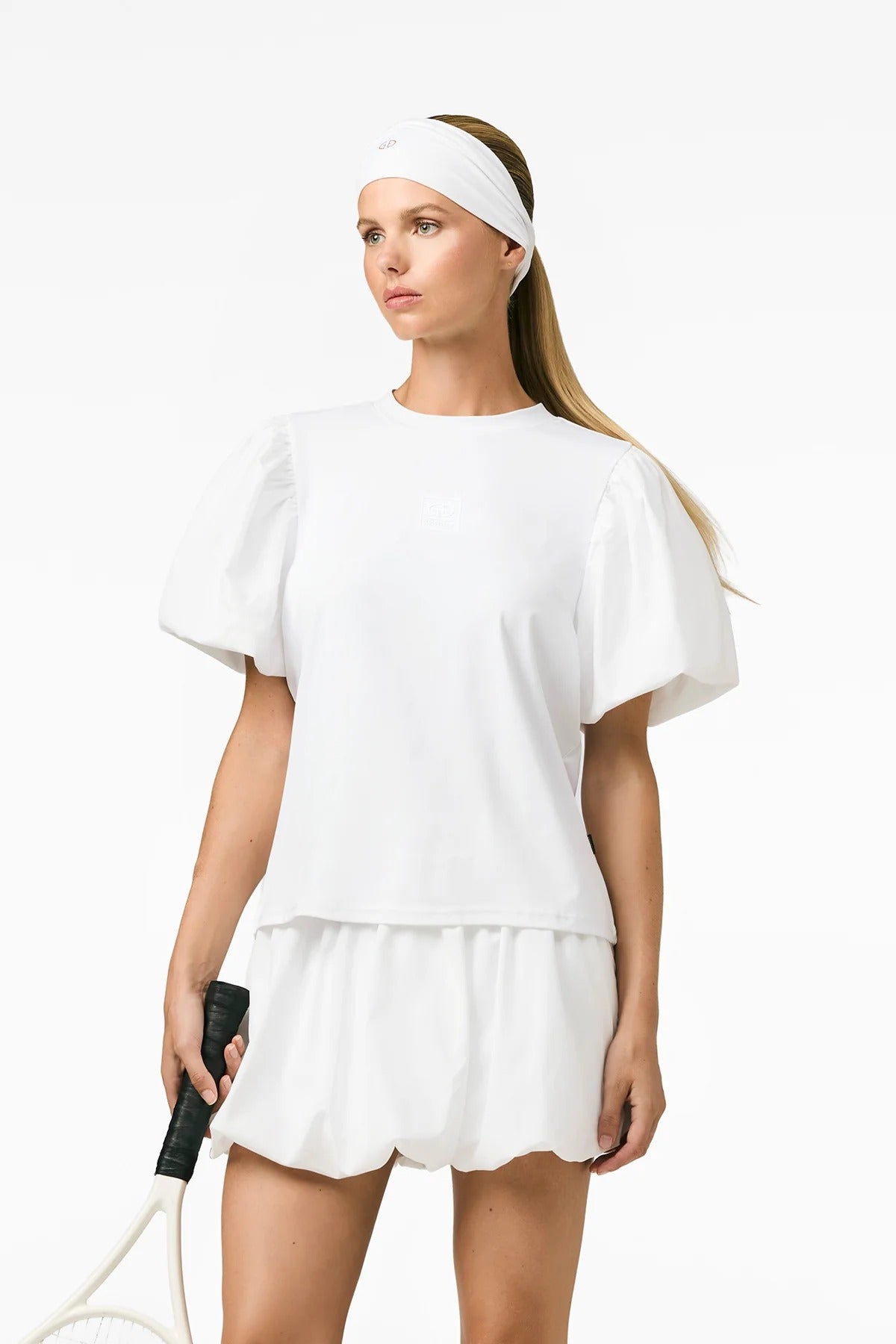 Biały T-shirt OCEE short sleeve top