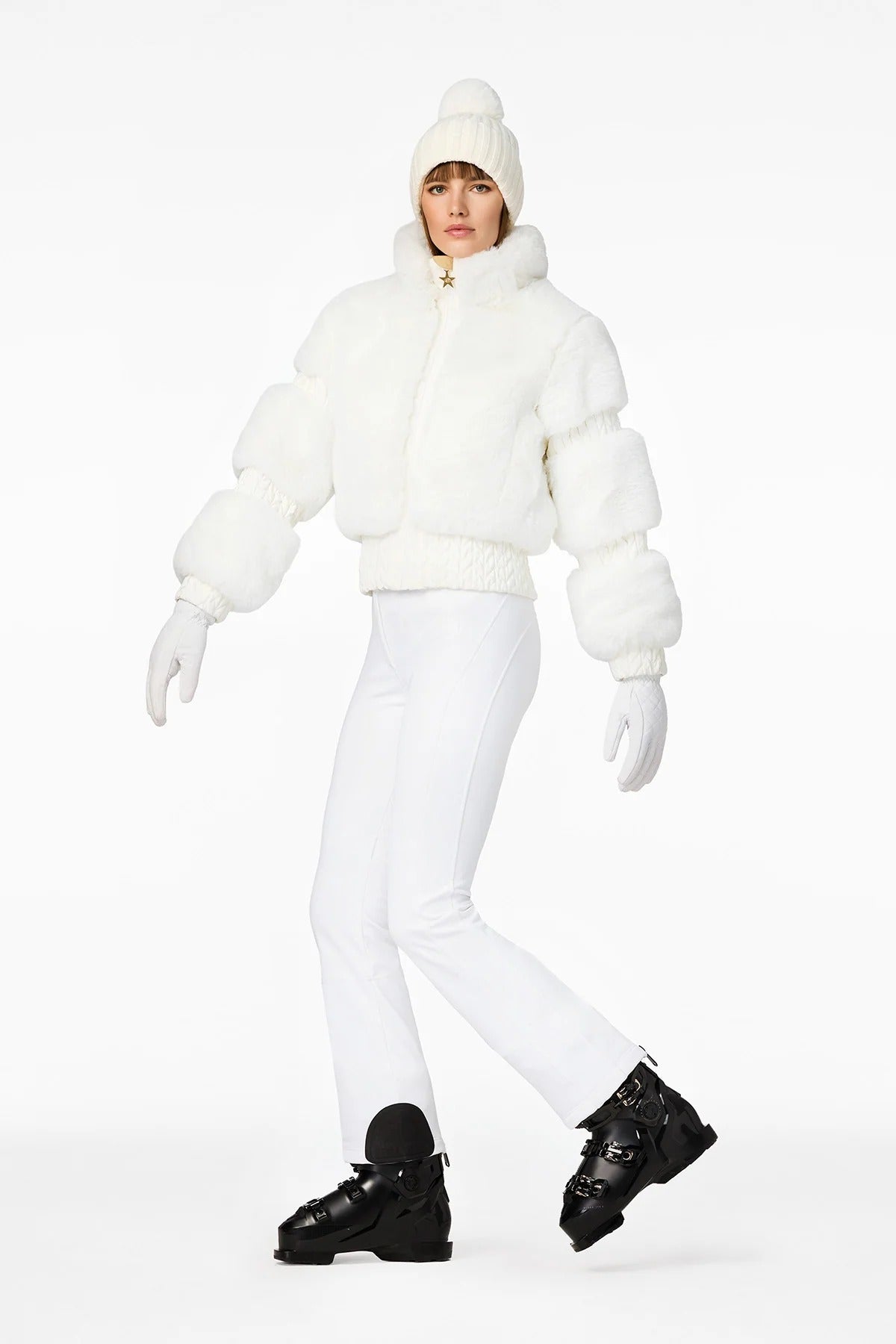 Biała kurtka FURRY ski jacket