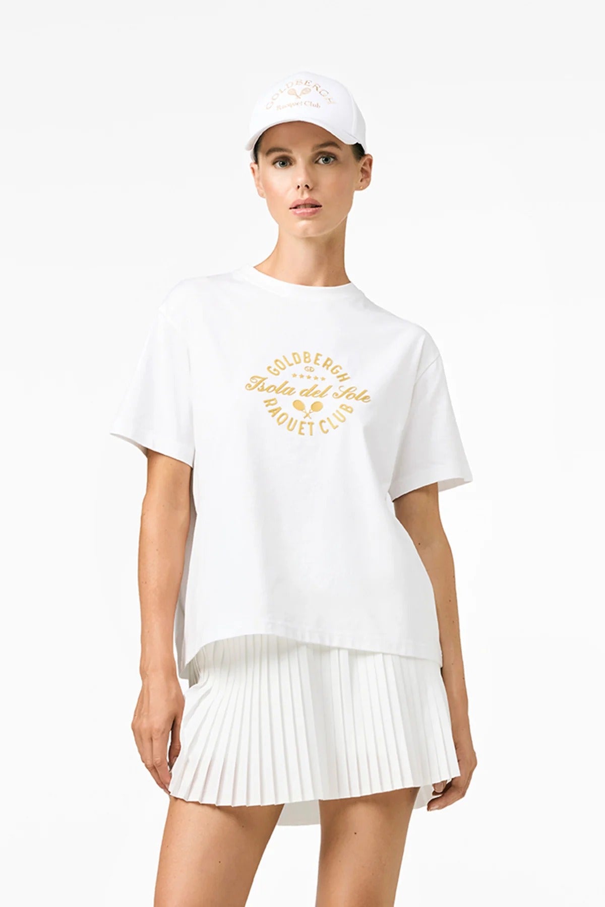 Biały Top AURELIA short sleeve top