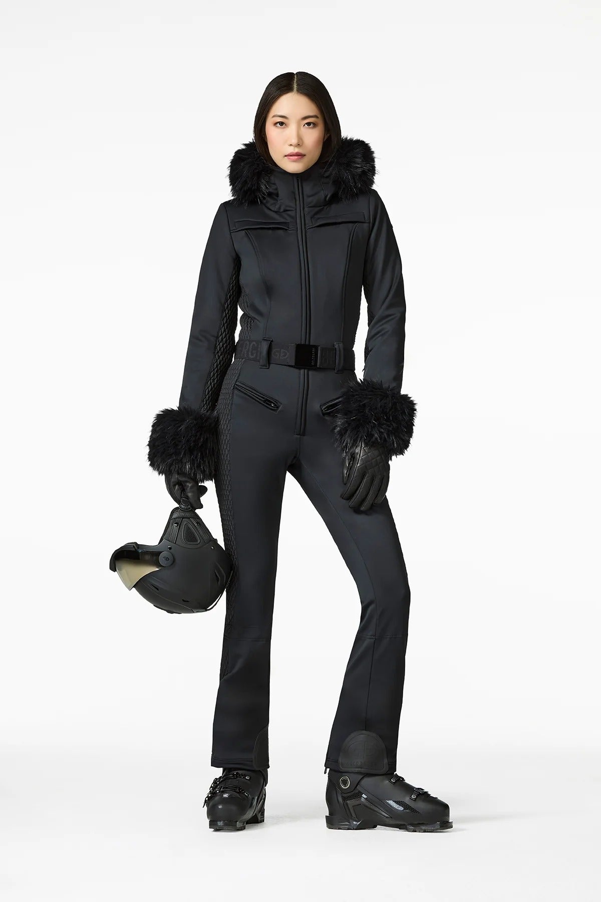 Kombinezon narciarski z futrem ANGELE ski suit FAUX BORDER
