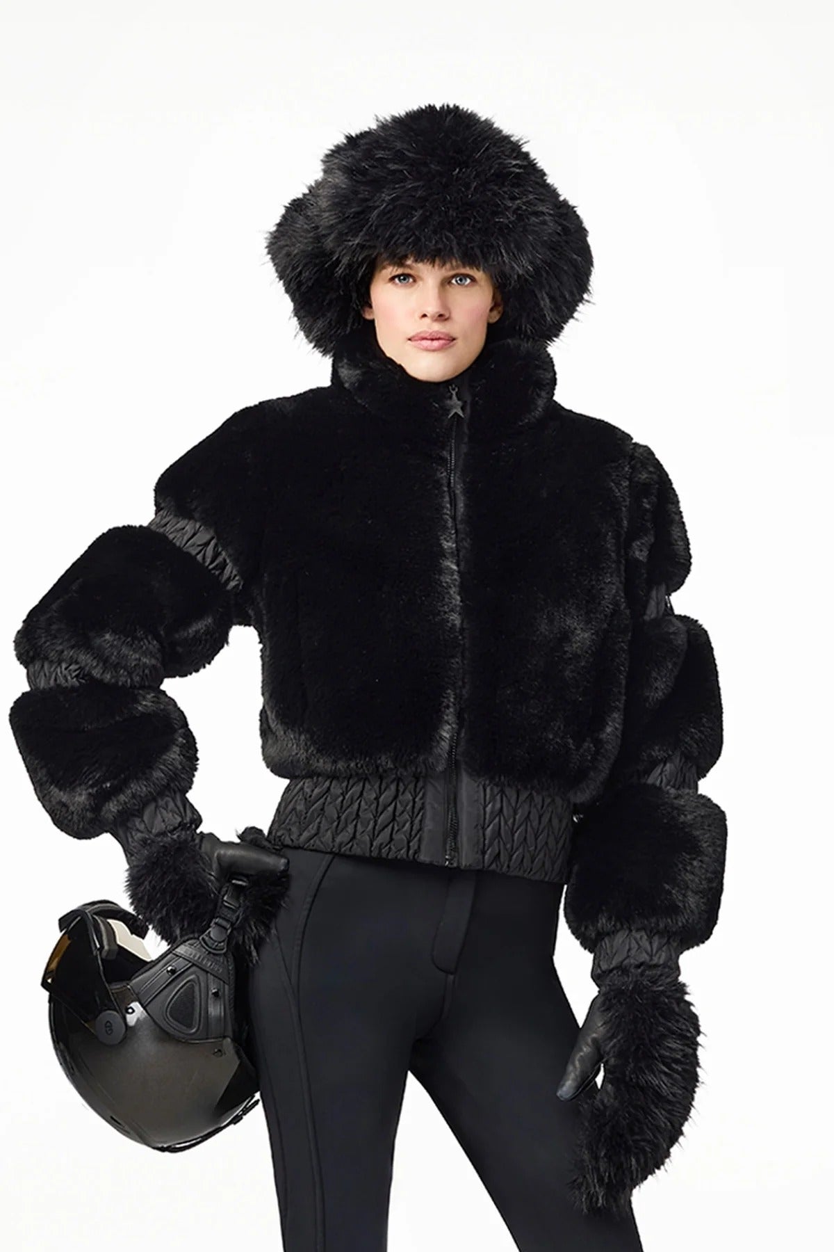 Czarna kurtka FURRY ski jacket