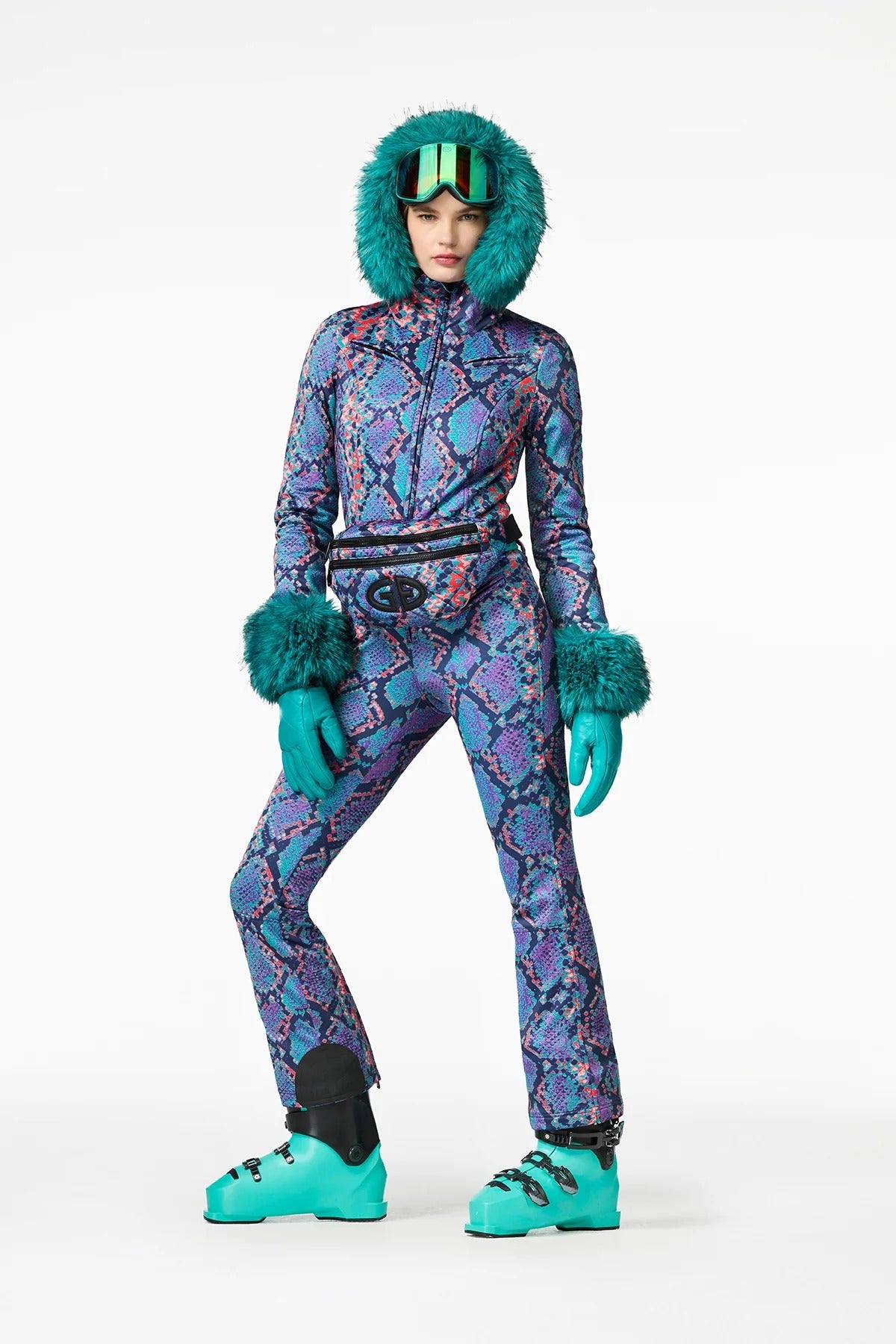 Kombinezon narciarski z futrem ZAFIRA ski suit FAUX BORDER
