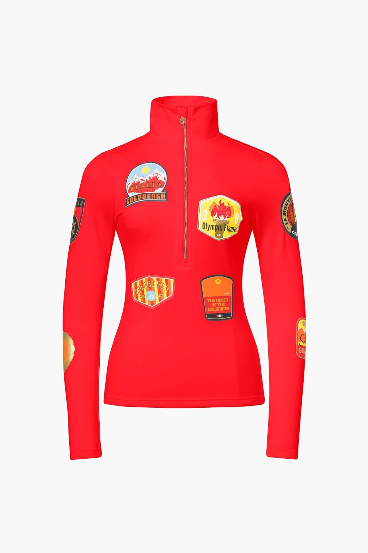 Bluza damska z naszywkami ROMA czerwona