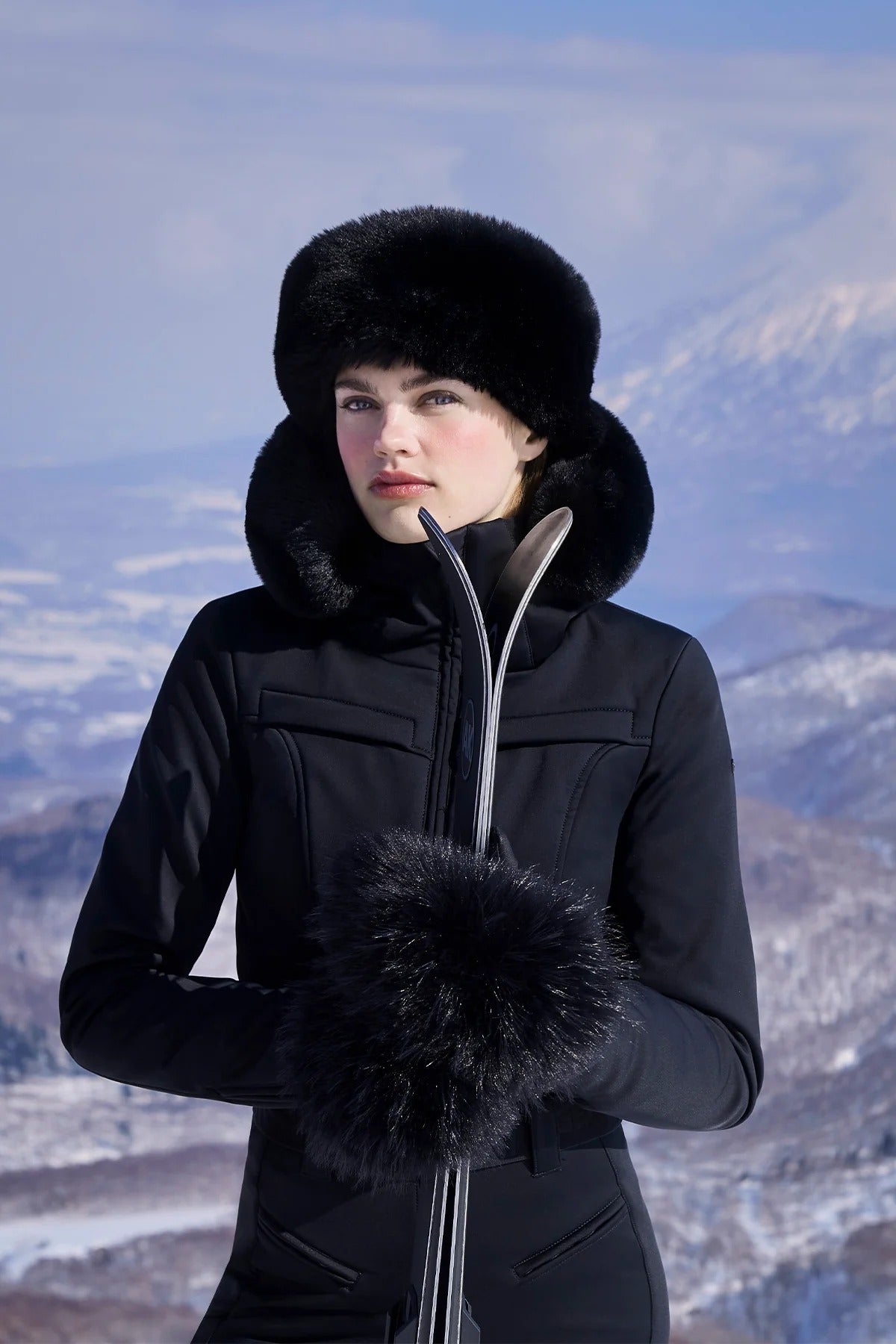 Czarna opaska FROID fluffy