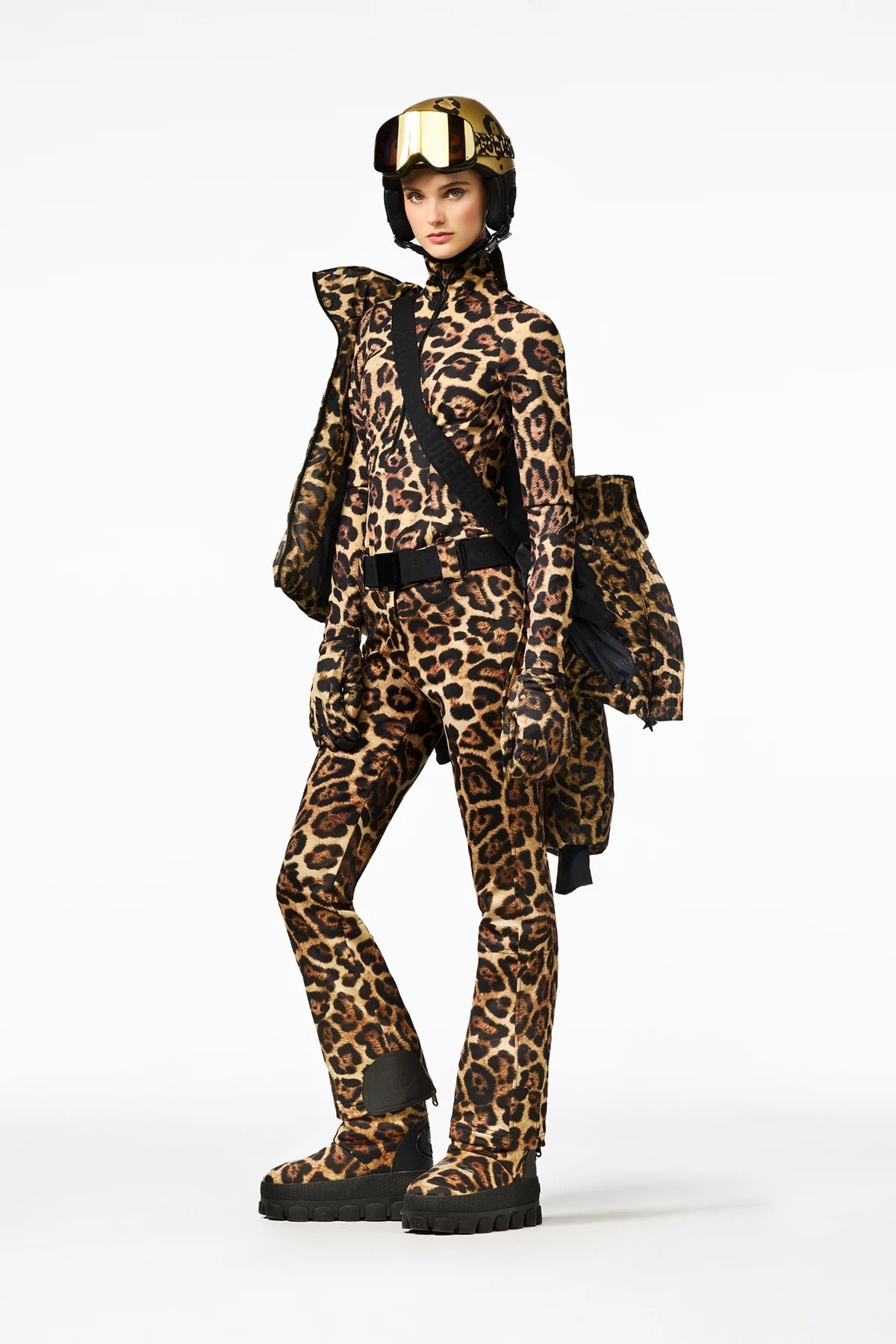 Spodnie narciarskie MINOU print jaguar
