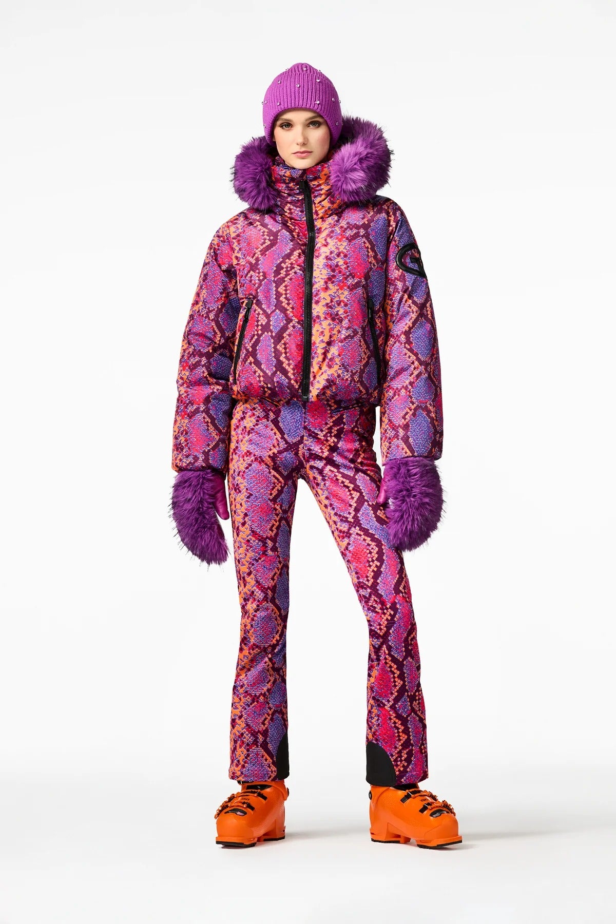 Kurtka narciarska z futrem LUCINDA ski jacket FAUX BORDER