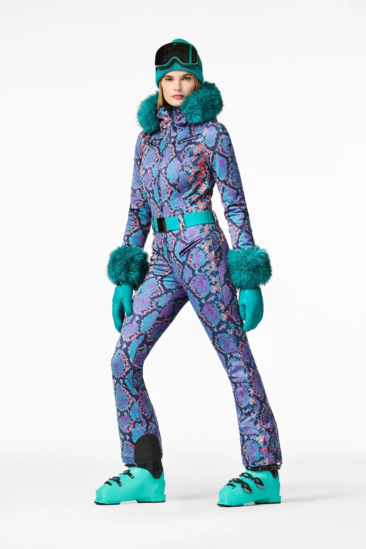 Kombinezon narciarski z futrem ZAFIRA ski suit FAUX BORDER