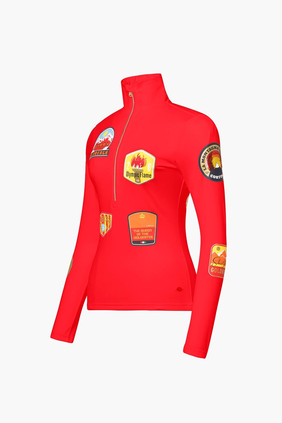 Bluza damska z naszywkami ROMA czerwona