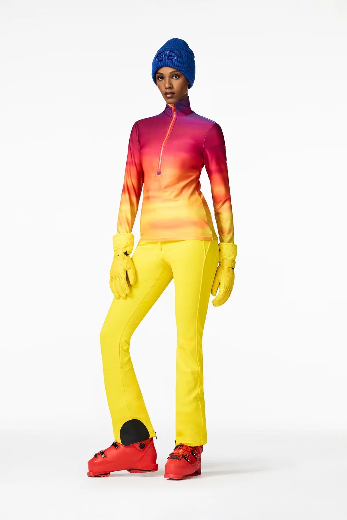 Golf narciarski SERENO sunset print
