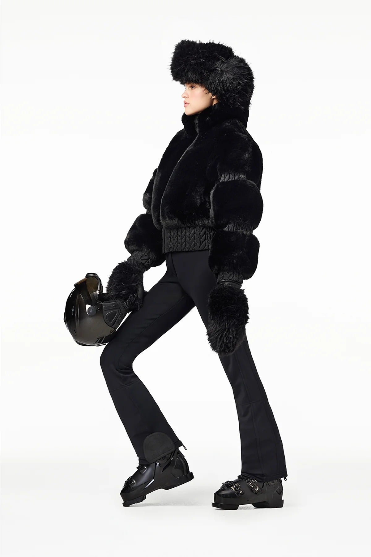 Czarna kurtka FURRY ski jacket