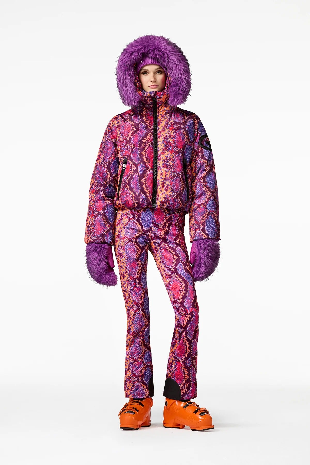 Kurtka narciarska z futrem LUCINDA ski jacket FAUX BORDER
