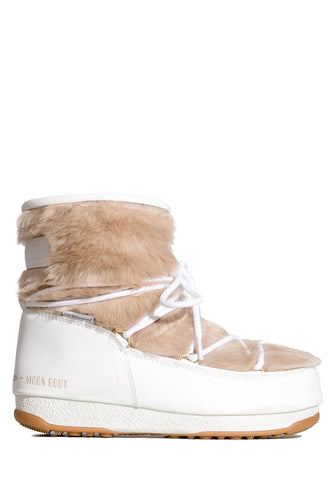 MOON BOOT MONACO LOW FUR WP 2 WHITE
