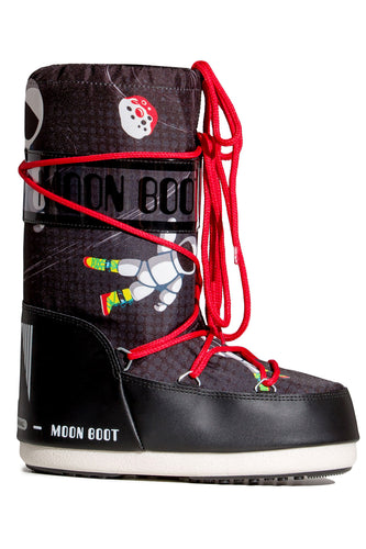 ŚNIEGOWCE MOON BOOT JR BOY SPACE MAN BLACK/ANTHRAC