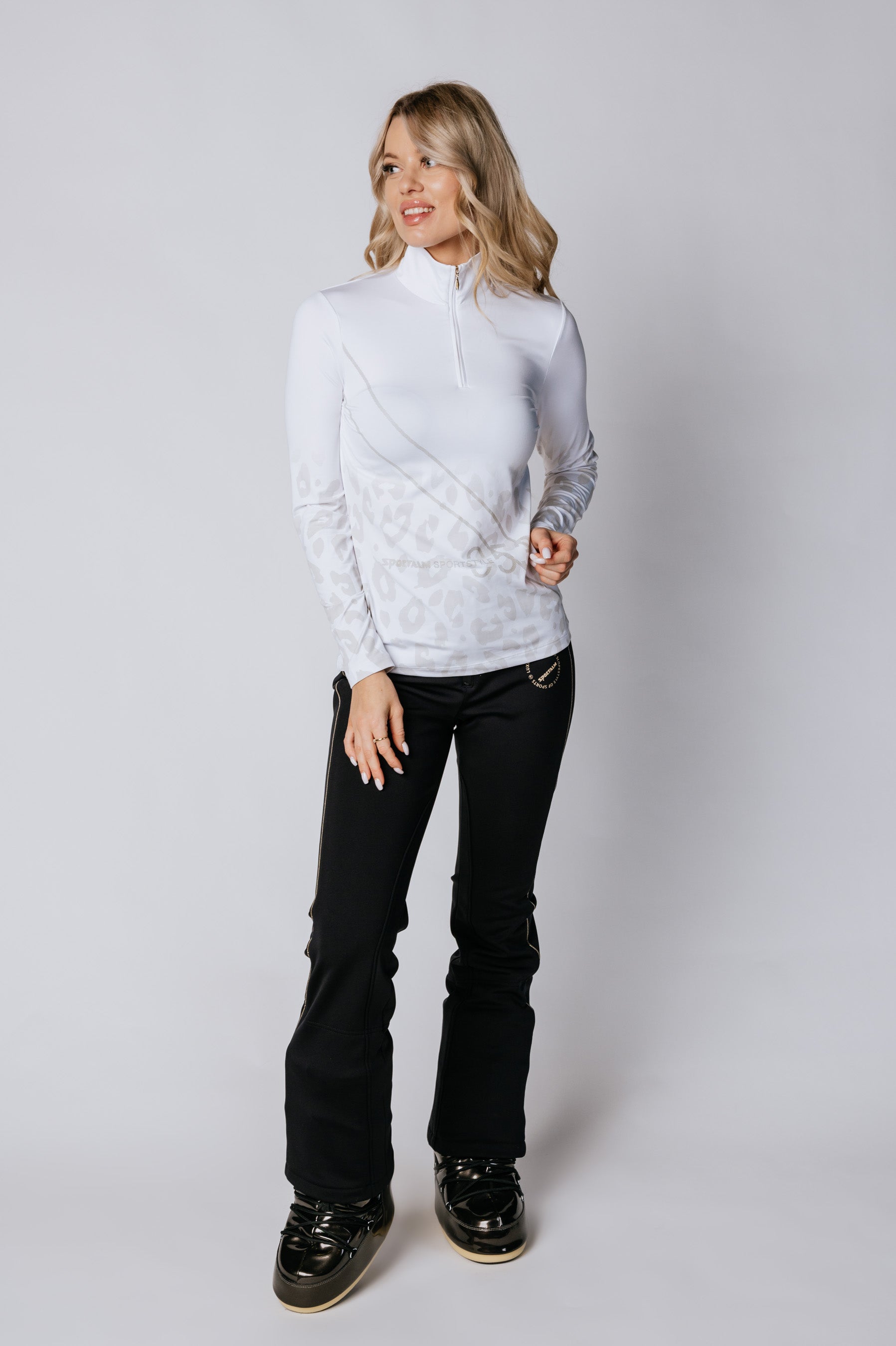 Women's Half Zip Identity Blouse