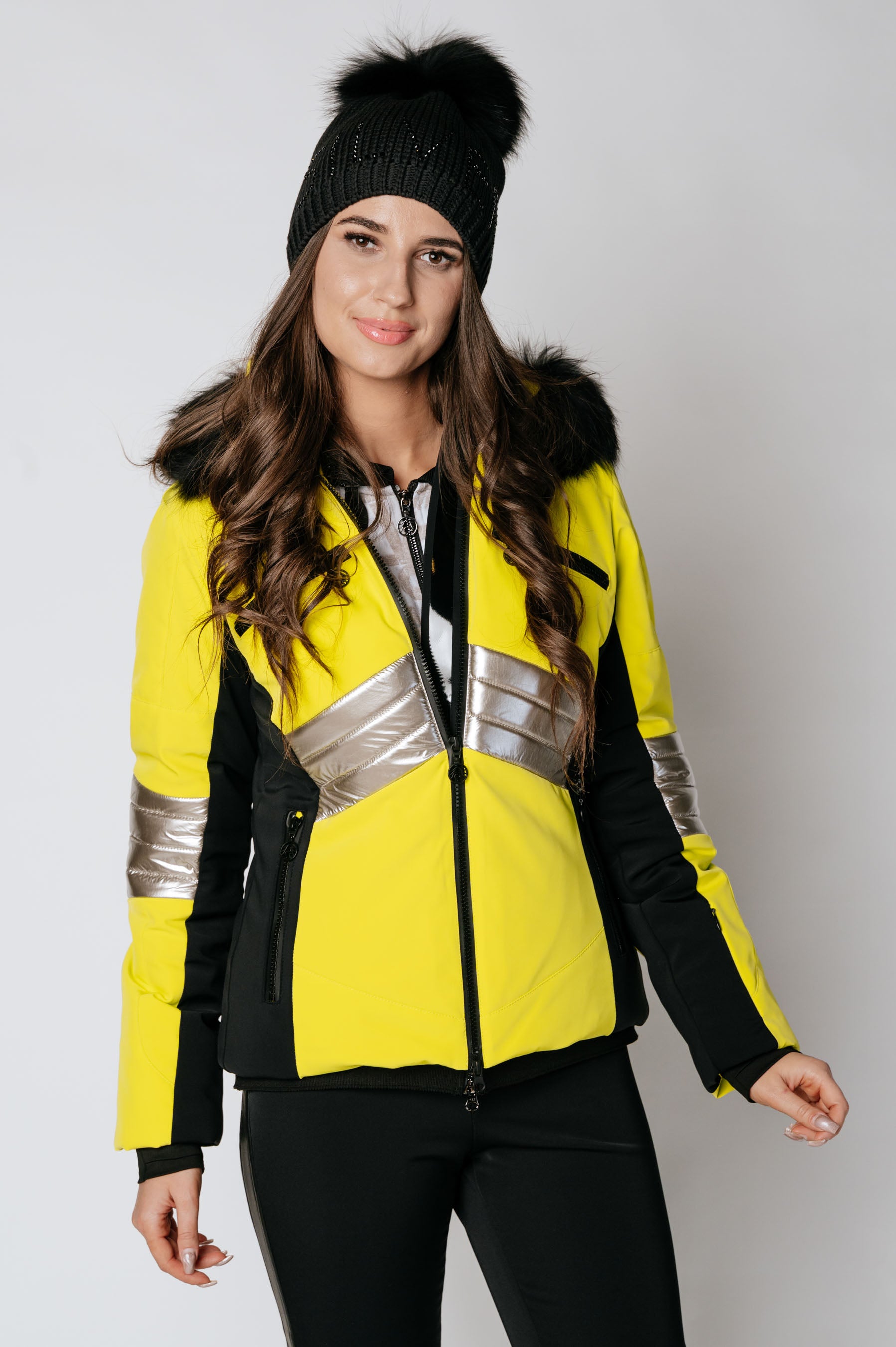 Women's Ski Jacket With Fur Yokimona 63 m.Kap+P