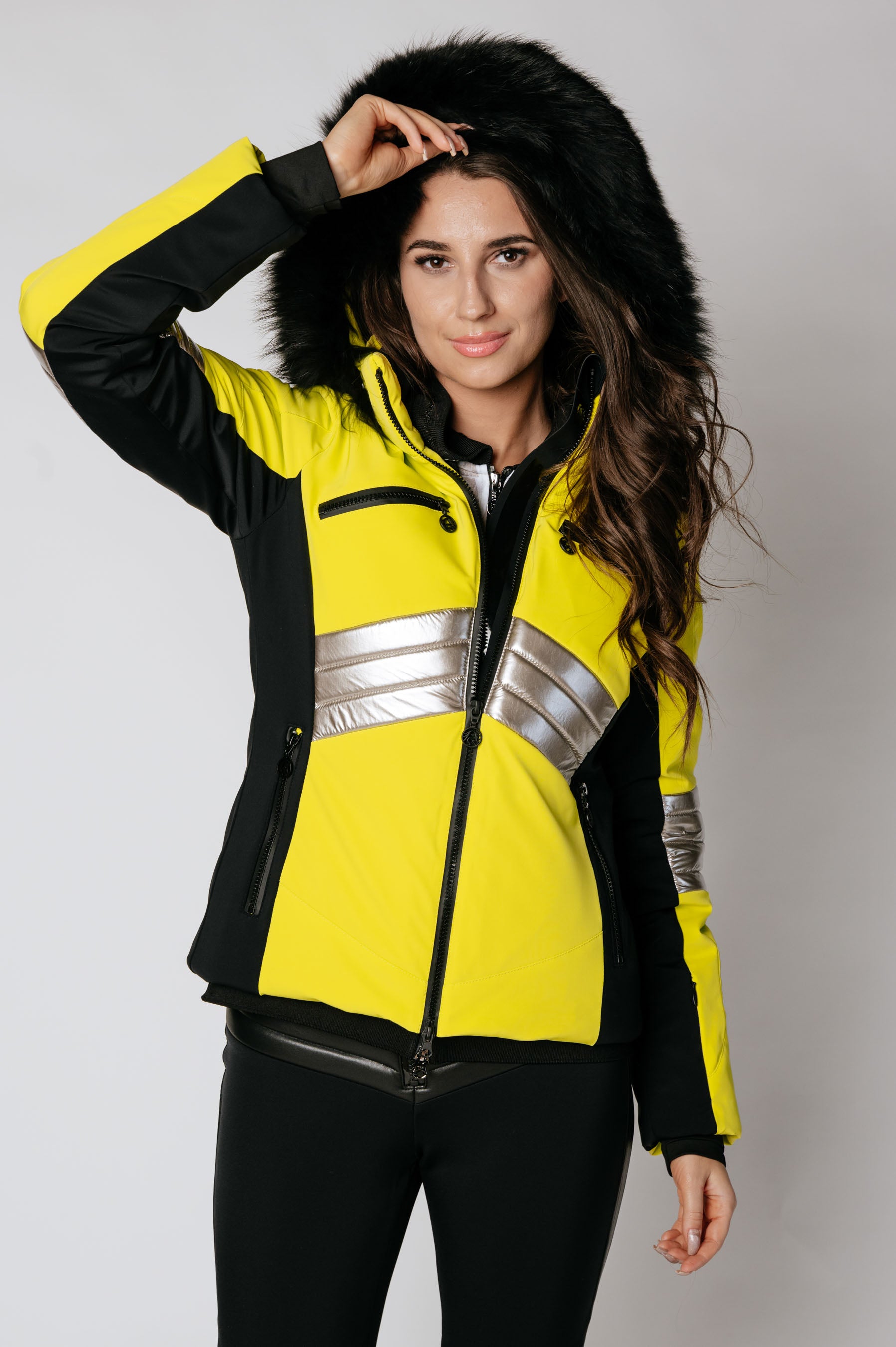 Women's Ski Jacket With Fur Yokimona 63 m.Kap+P