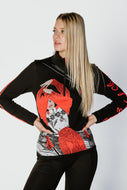 Women's Half Zip Renee Lady T-Neck Sweatshirt